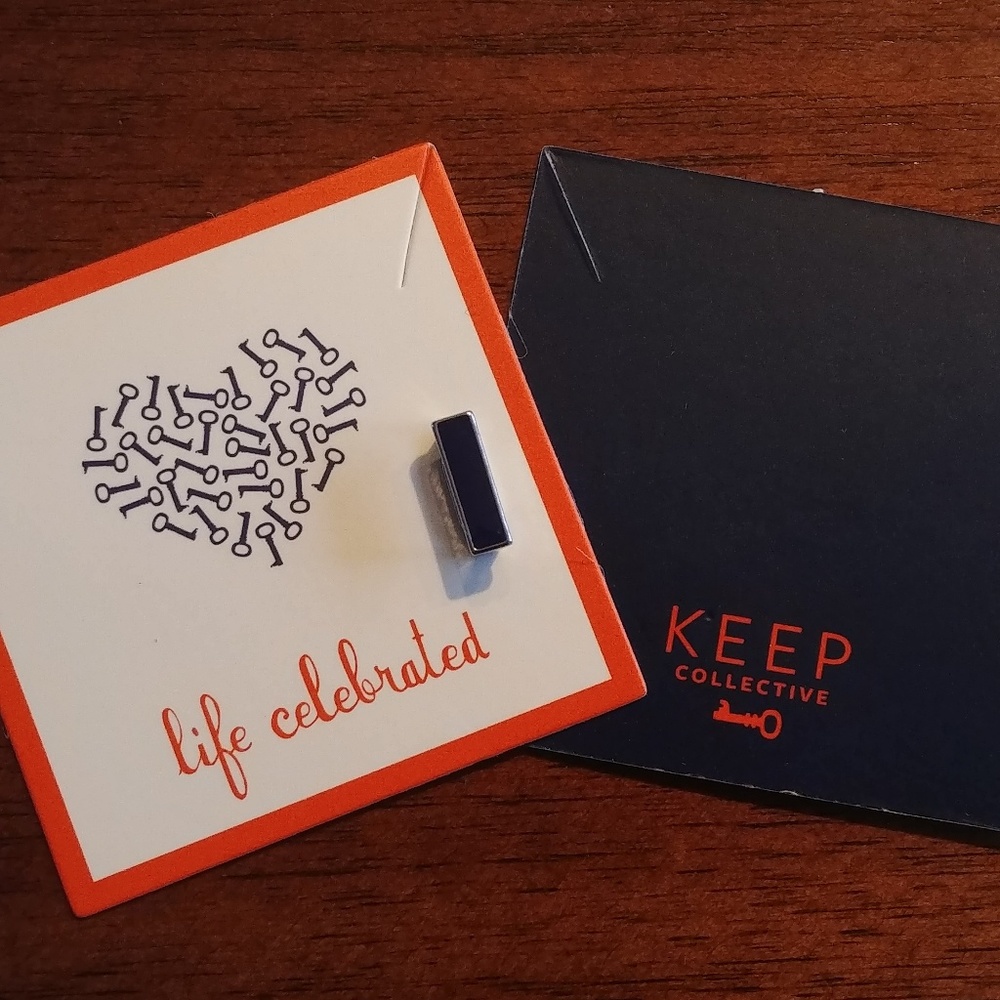 KEEP Collective dark navy bar charm